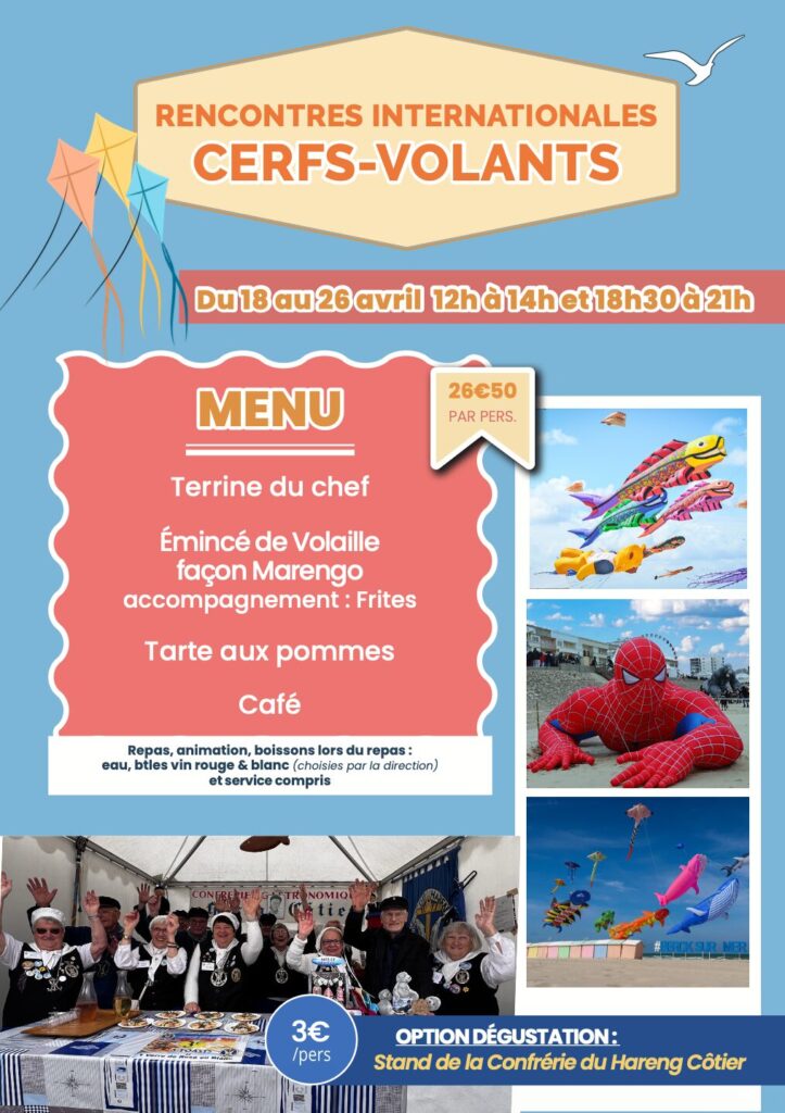 Cerf volant 2026 Chez Mireille a berck