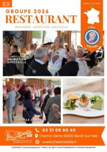 Brochure Groupes restaurant Chez Mireille 2026